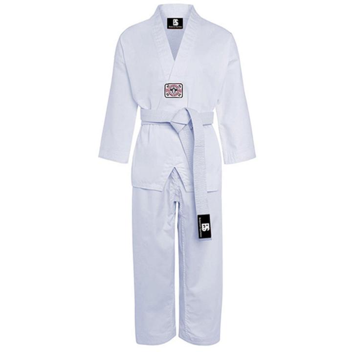 Sports Kids Taekwondo Youth TKD Student Dobok Uniform, Tae Kwon Do GI Martial Arts Training Suit Martial Arts V-Neck Taekwondo 5 oz Lightweight Tae Kwon Do Gi Uniform Trim Set