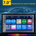 Pack of 2- Rear View Reverse Back Camera + 7 Inch 2 DIN Universal Car Stereo Multimedia + Remote Radio MP3 MP5 AUX-In FM USB + Mobile Charger Blue Tooth Mobile Link Touch Screen Video Player. 
