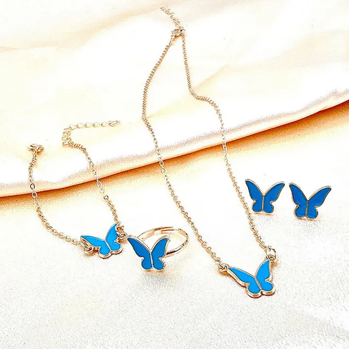1Set%20Fashion%20Exquisite%20Simple%20Versatile%20Butterfly%20Necklace%20Bracelet%20Earrings%20Ring%20For%20Women%20Girls%20Wedding%20Party%20Jewelry%20Set%20Gift%20BYJ%20-%20Image%202