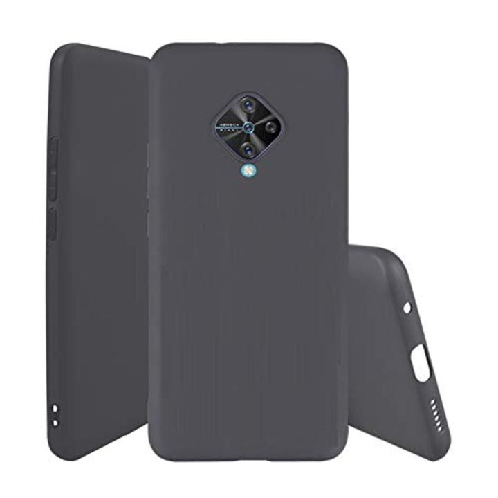 Vivo S1 Pro MATTE BLACK FLEXIBLE TPU CASE SLIM COVER SHOCKPROOF