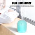 Ultrasonic Mini Air Humidifier 220ML Aroma Essential Oil Diffuser for Home Car USB Fogger Mist Maker with LED Night Lamp Humidifiers, mini humidifier sprayers. 