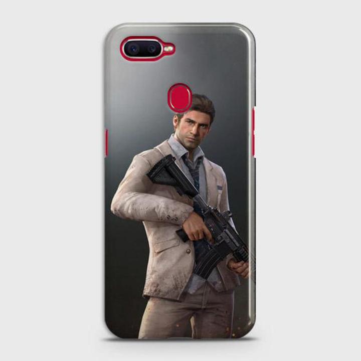 Oppo F9 - F9 Pro Cover pubg  Man character Decent look Hard Cover- Design 5 Case