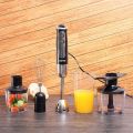 Geepas GHB6137 600W Hand Blender - 8 Variable Speeds, Indicator Lights, Stainless Steel Blade For Blending The Perfect Smoothies And Grinding Coffee. 