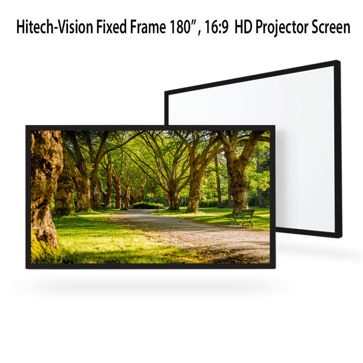 Hitech-Vision%20Fixed%20Frame%20Projector%20Screen%20-%20Matt%20White%20180"%20%2016:9%20(13.08%20ft%20x%207.35%20ft)%20-%20Matt%20White%20-%20Image%202