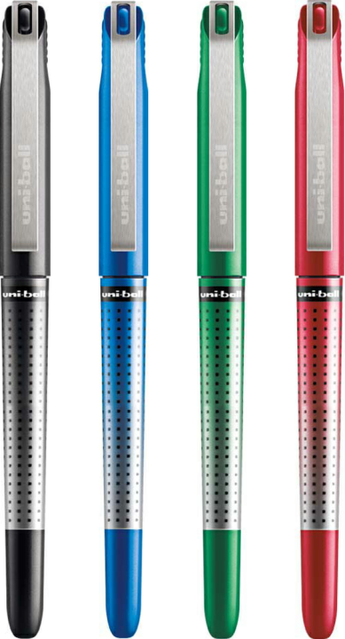 Uni-Ball UB-185S 0.5mm Tip Micro Point Eye Needle Stainless Steel Pen - 2 pc