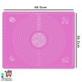Silicon Baking Mat Sheet Non-Stick with Scale - Multicolor. 