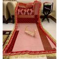 Sastaae Nikkah Bridal Dupatta with 4 Sided Qabool Hai Lace along with 4 side heavy Kiran lace Unstitched Fabric For Women. 