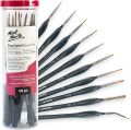 Mont Marte Small Paint Brushes – 10 fine Paint Brushes – Ideal Detail Paint Brushes for Acrylic Paint, Watercolour, Oil Paint. 