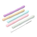Long Tube Teether Toy Infants Baby Safety Teething Stick Silicone Chewing Biting. 