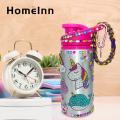 Diy Water Bottle Kit for Girls Sparkling Water Bottle Kit 17oz with Keychain Stickers Perfect Gift for Girls 6-12 Leak-proof Bottle for School Travel Sports Arts Crafts Set Birthday Christmas. 