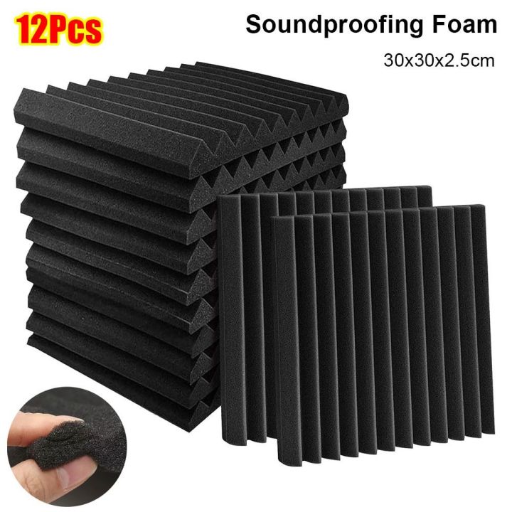 caralin 2 Pcs Sponge Studio Speaker Acoustic Isolation Foam Isolator Pads Sponge, As Pic Shows