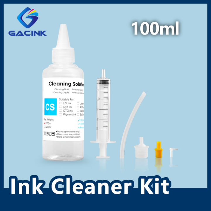 CecyliaXion Cleaning Solution Ink Cleaner For Dye Pigment Sublimation Ink Printhead Cartridge Ink Tank For Epson/HP/Canon/Brother