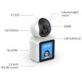 Video Calling Smart WiFi Camera with Screen | Two-Way Video Calling | Full HD Resolution | Wide Angle View | Human Detection | App Control | One-Button Call | PTZ Control. 