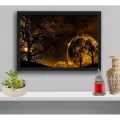 Beautiful Scenery Wall Hanging Glass Photo Frame in Premium Glossy Photo Paper A4 8x12” size for Home Decor and Decoration Accessories. 