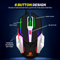 gaming mouse with 6 Programmable Buttons - 7 light rgb gaming mouse usb wired with side buttons. 