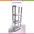Techmanistan Heavy Duty Stainless Steel Rods Wooden Shelves Rack, Multipurposed Rack, Shoe Organizer, Kitchen Shelves Organizer Rack Books Shelves Rack Books Organizer, Outdoor Plant Pots Stand. 