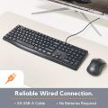 X9 Performance Wired Keyboard - Ultra Slim Full Size Ergonomic Computer Keyboard - Basic USB Keyboard for PC Desktop, Laptop with 5ft Corded Wire, 104 Quiet Keys, 14 Shortcuts, and Kickstand PATELWALA. 