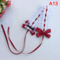 Lolita Tiara Headband Lolita Lace Bow knot Ribbon Maid Diy Headband. 