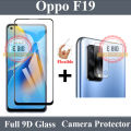 Oppo F19 Glass Protector 9D|5D|6D|10D|11D|21D Black Tempered Glass Screen Protector Full Glue Edge To Edge + Back Camera 9H Gorilla Flexible Protector For Oppo F19. 