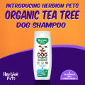 HERBION NATURALS - Natural Dog Shampoo 100% SLS, Perfume & Paraben free Blend of Tea Tree Oil Aloe Vera Formula For Clean Skin Tangle Coat 200ml Bottle Product by. 