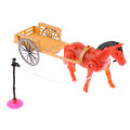 Robot Horse Toy Electronic Pony Pet Pulling Carriage Around Running Walking Electric Horse Toys For Kid Gifts. 