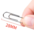 Nickel-Plated Paper Clip Back-Type Buckle Back-Line Needle Clip Paper Clips File Paper Office Supply Paper Clip. 