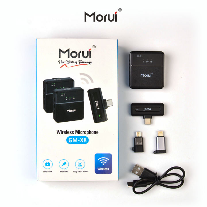 Morui%20GM-X8%20Dual%20Mic%20Wireless%20Microphone%20%7C%201%20Year%20Brand%20Warranty%20%7C%20Active%20Noise%20Cancellation%20Mic%20for%20YouTube%20Vlogging,%20Live%20Streaming,%20Smartphones%20&%20Audio%20Devices%20%7C%20Premium%20Studio%20Sound,%20Eco-Friendly%20-%20Image%205