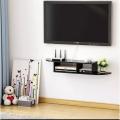 2 Tier Modern Wall Mount Floating Shelf TV Console 40x10x10 inch for Cable Boxes/Routers/Remotes/DVD Players/Game Consoles. 