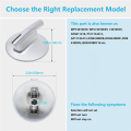 4-Pack 74010839 Surface Burner Knob Replacement Accessories for Jenn Air Stove/Stove - Replaces WP74010839, 7737P372-60. 