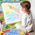 100x80CM Coloring Magic Water Drawing Mat Watercolor Painting Magic Graffiti Pad Reusable Magic Pens Educational Toys Gifts. 
