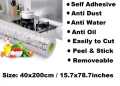 Aluminium Sheet Self Adhesive Oil-proof Waterproof Aluminum Foil Sticker Roll for Stove Cabinet Wall DIY Wallpaper - 40x200 cm. 