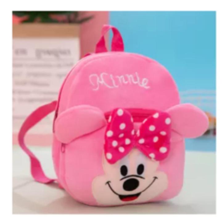 Minnie Mouse Kids backpack Cartoon character small size 11 inch School Bag Children s Stuff Bag Daraz.pk