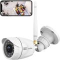 Outdoor Security Camera, wansview 1080P Wireless WiFi Home Survéillánce Waterproof Camera with Night Vision, Motion Deteçtion, Remote Access, Compatible with Alexa-W4, White. 