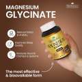 Herbiotics Magnesium Glycinate 500mg Supports Sleep, Nerve, Muscle, Bone & Heart Health 60s Tablets. 