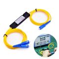 PLC Splitter SC APC 1X2 PLC Singlemode Fiber Optical Splitter SC/UPC PCL Splitter Internal Computer Cable Sleeve. 
