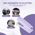 1 PCS Stapler Office Stapler For Desk Portable Durable Staplers Office Supplies (Purple). 