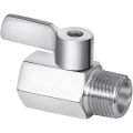 Water Flow Control Valve-1 x 1/2inch NPT Female X 1/2inch NPT Male Shut Off Valve-Silver. 