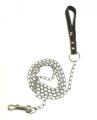Leather Strap chain leash for Dogs / Cats. 
