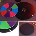 W3DD New Writable Round Shape DIY Color Tabletop Roulette Wheel of Fortune for Party Spinning Prize Wheel Double-Sided. 