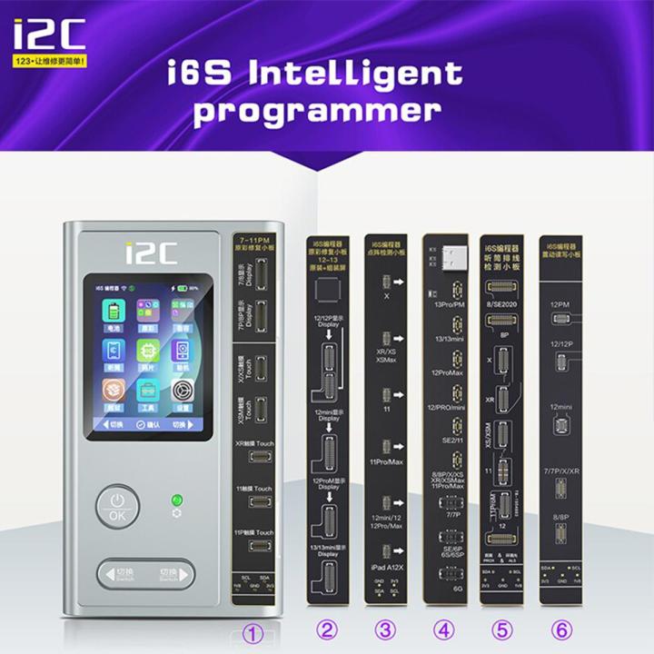 i2C i6S Intelligent Programmer For iPhone 6-14 ProMax Face ID Battery Screen Original Color True Tone Function Dot Matrix Repair