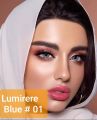 Dahab Party Wear Branded Colour Lenses Lumiere Blue Shade with Free Solution Kit. 