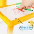 Children Projection Drawing Board LED Projector Drawing Table Toys Kids Projector Painting Board Desk Projection Painting Toy Graffiti Early Education Writing Board Household Erasable Toys. 