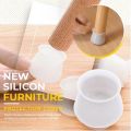 Pack Of 8 Table Chair Leg Silicone Cap Pad Furniture Non Slip Feet Cover Floor Protector Foot Bottom Pads Caps Rubber Home Decoration. 