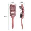Curl Defining Brush,Hair Comb For Curly Hair,Curl With Prongs Define Styling Brush,Curved Vented Detangling Brush Styling Tool. 