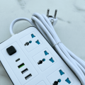High Quality Power Strip Extension Board 4 Sockets + 3 USB + 1 Type-C Port, 2000W Load capacity , 9.5 Feet Heavy Duty Copper Wire, Wide Space, Strong Grip, On-board Indication Light, Ideal for Home and Office Use. 