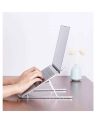 Aluminum Laptop Stand, Tablet Stand, Adjustable Laptop Stands, Ergonomic Foldable Portable Desktop Holder. 
