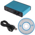 USB sound card 6 channel 5.1 optical external audio card cm6206 chipset Hudduo. 