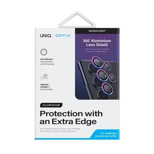 UNIQ Optix Camera Lens Screen Protector for Samsung Galaxy S24 Ultra – Iridescent
