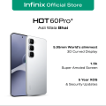Infinix Hot 60 Pro Plus - 6.78'' 3D-Curved AMOLED Display 8GB RAM 256GB ROM 5160mAh Battery 45w FastCharge PTA Approved 1 Year Official Brand Warranty. 