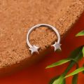 JHJT 18G Stainless Steel Horseshoe Nose Piercing Star Septum Nose Ring Women Nostril Body Jewelry. 
